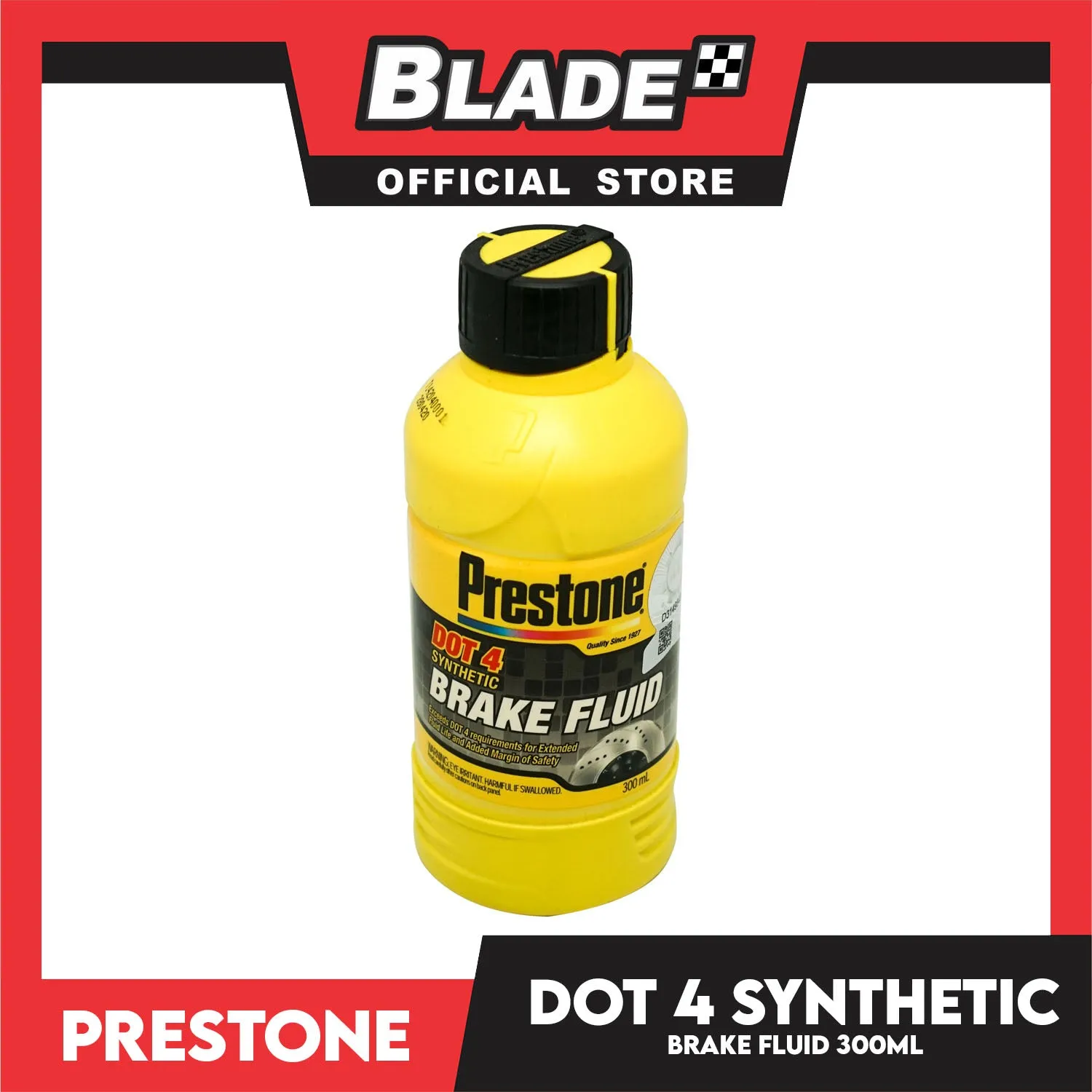Prestone Dot 4 Synthetic Brake Fluid 300ml for Extended Fluid Life