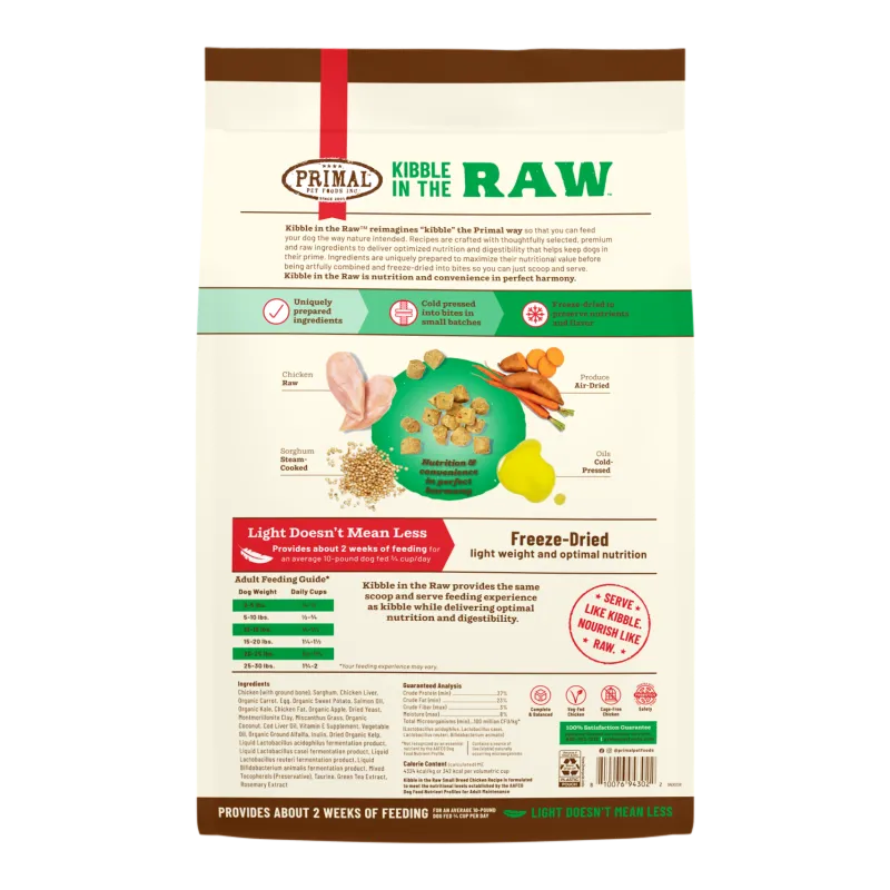 PRIMAL- Canine - Kibble in the Raw - Chicken - Small Breed