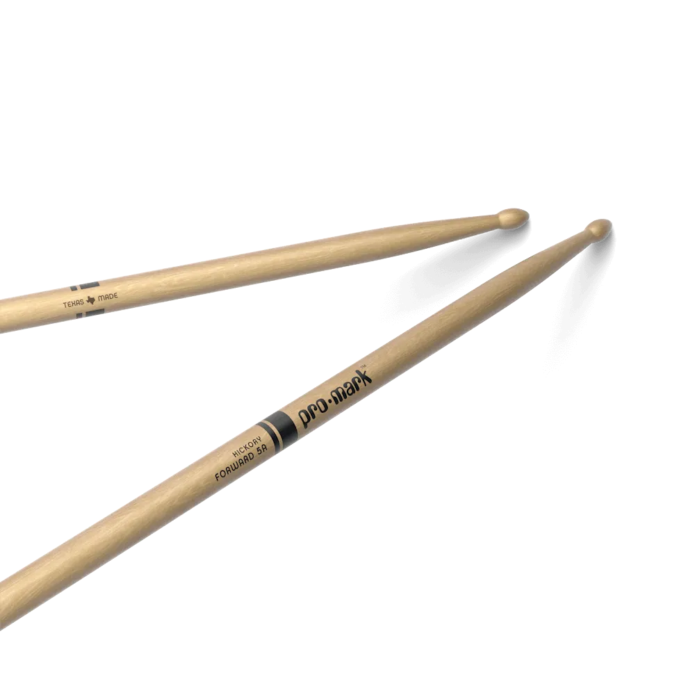 ProMark (TX5AW) Classic Forward 5A Hickory Drumstick - Oval Wood Tip