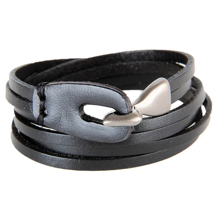 Pulseira Retro de Couro
