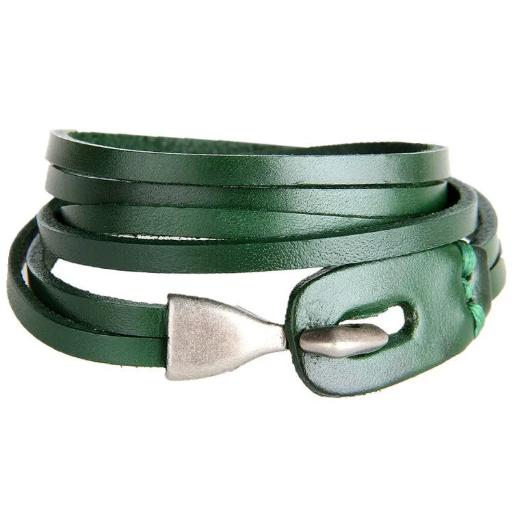 Pulseira Retro de Couro