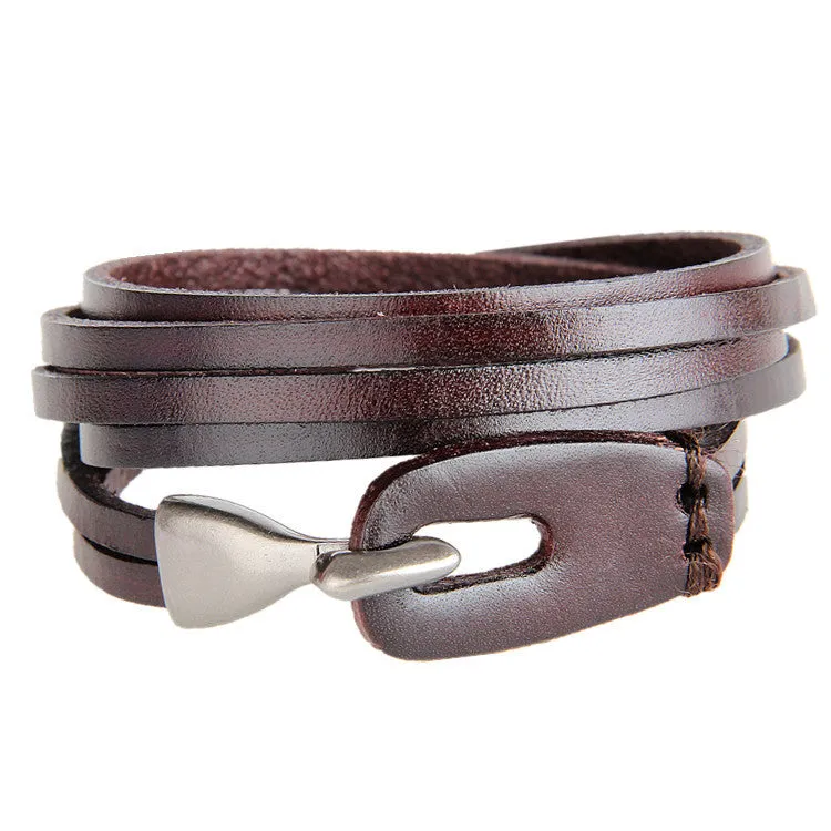 Pulseira Retro de Couro
