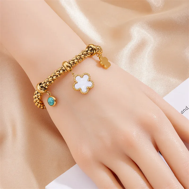 Pulseira Retro em Aço Inoxidável