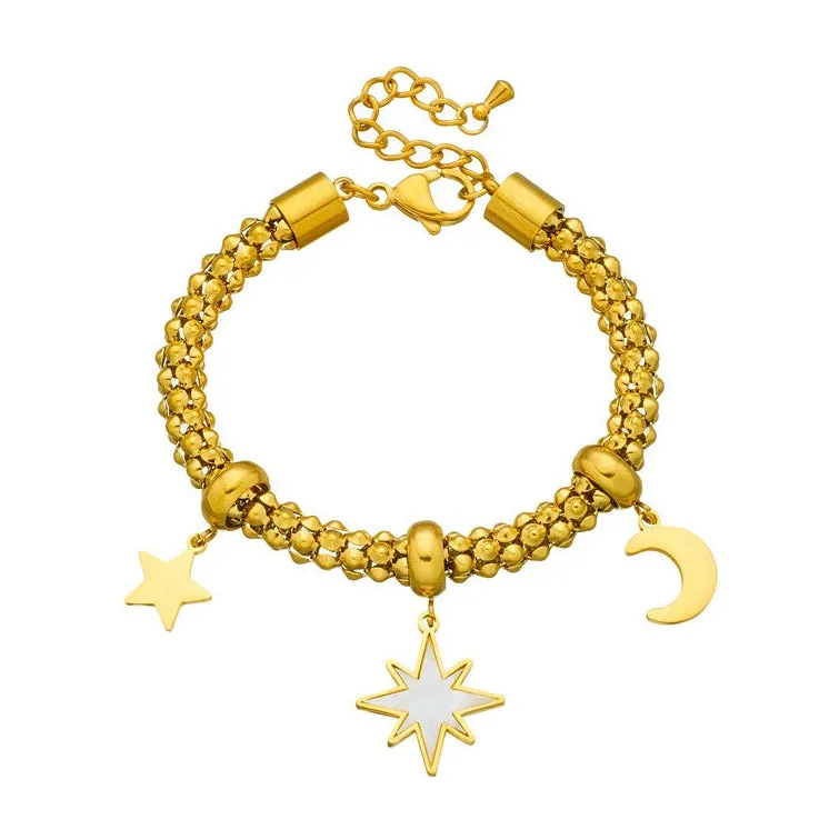 Pulseira Retro em Aço Inoxidável