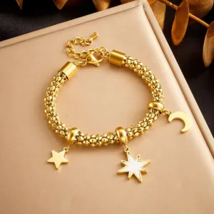 Pulseira Retro em Aço Inoxidável