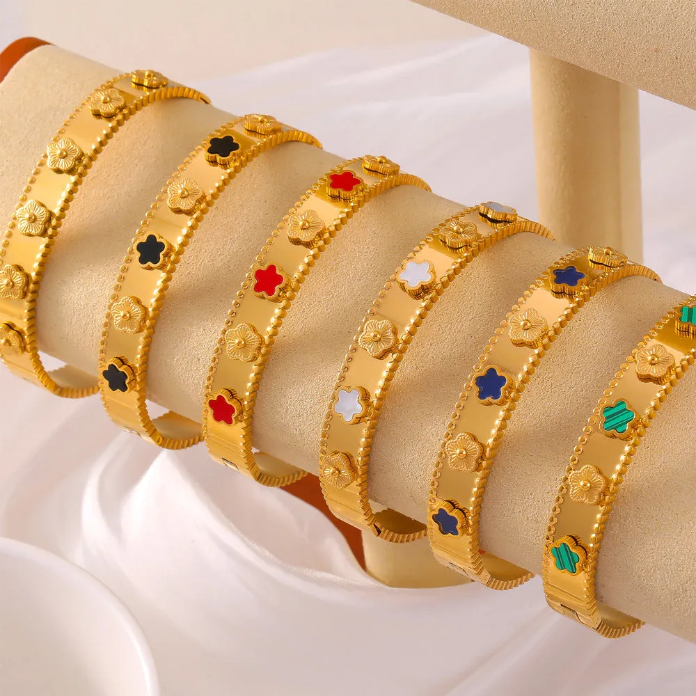 Pulseira Retro em Aço Titânio