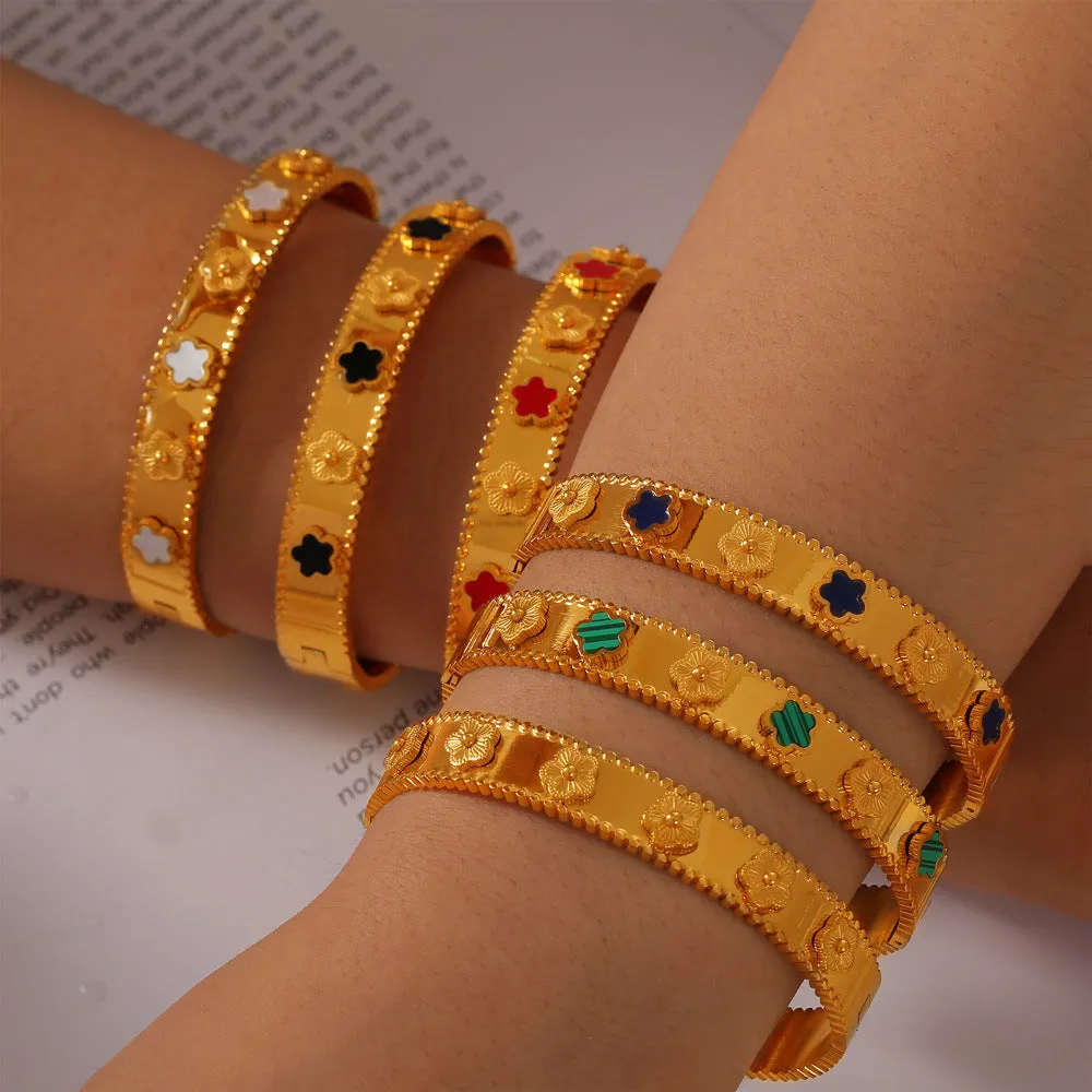 Pulseira Retro em Aço Titânio