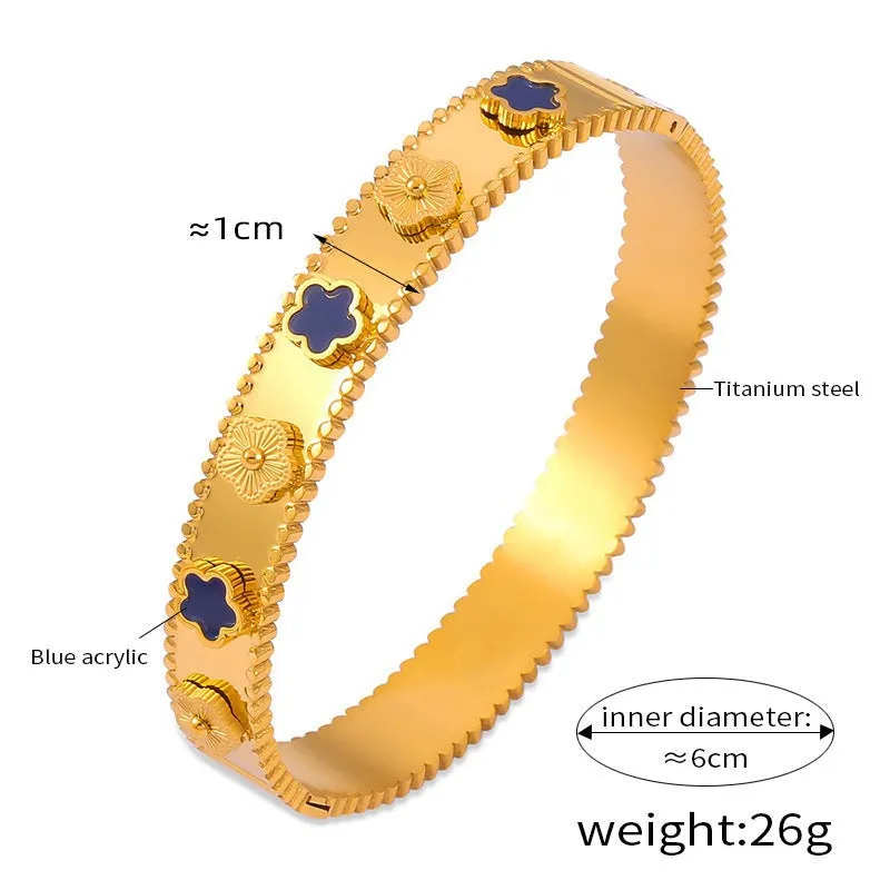 Pulseira Retro em Aço Titânio