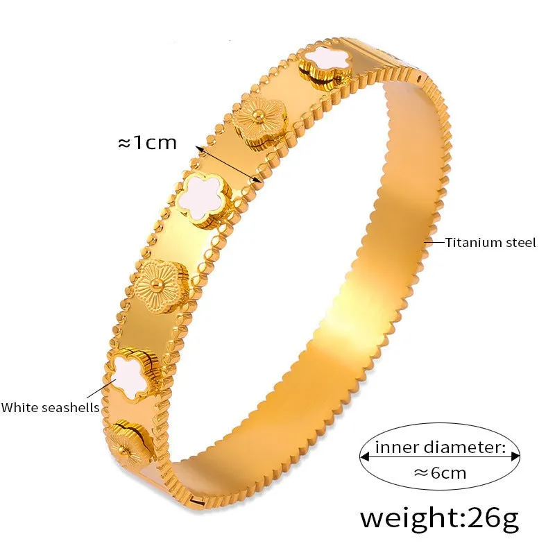 Pulseira Retro em Aço Titânio