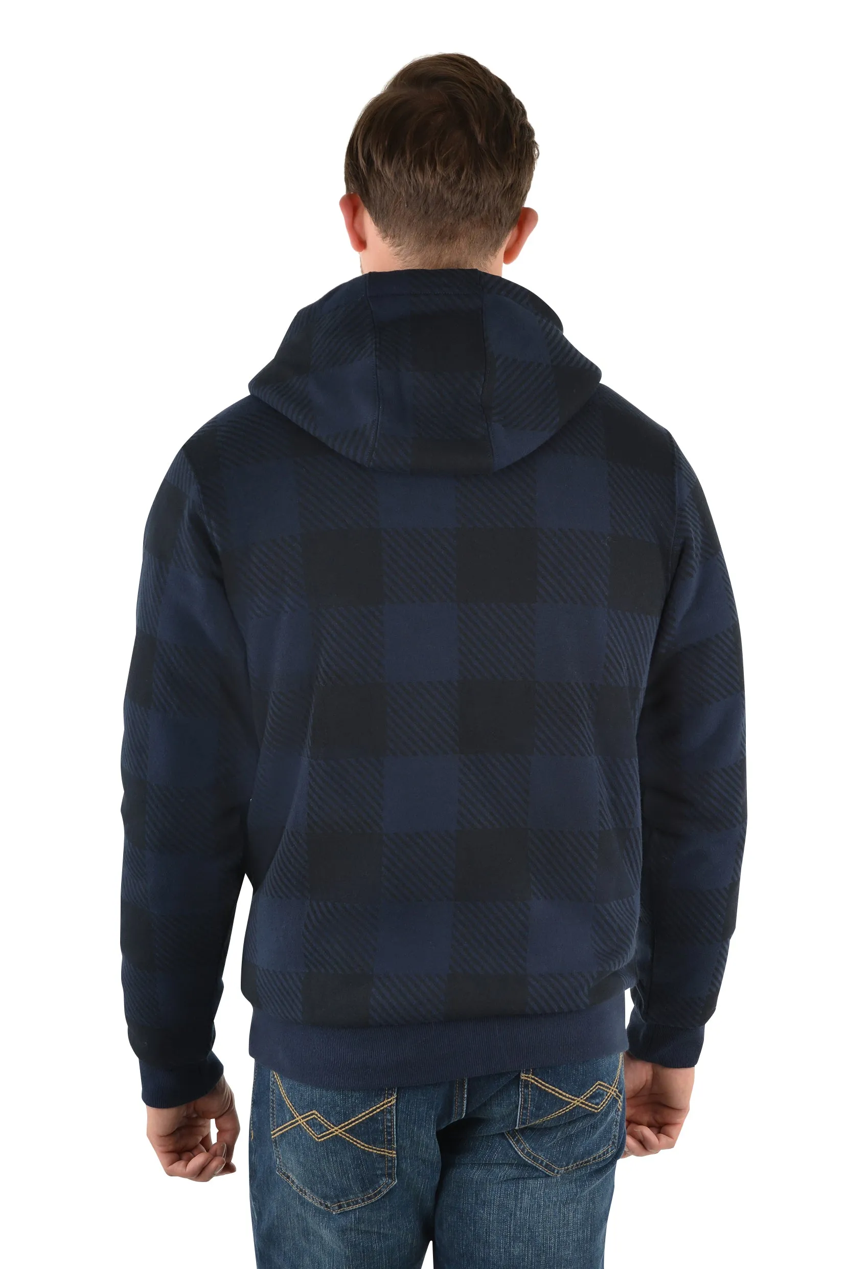 Pure Western Tonkin Zip Through Mens Hoodie Navy