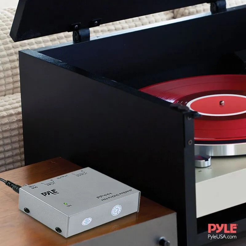 Pyle PP444 Ultra-Compact Phono Turntable Preamp