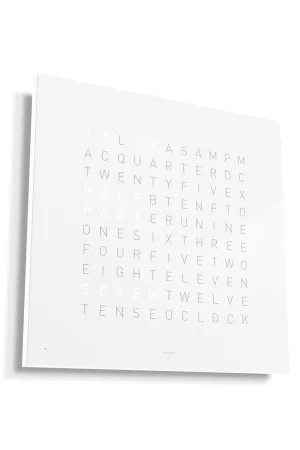 QLOCKTWO Wall Clock with VANILLA SUGAR Acrylic Faceplate