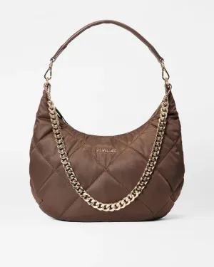 Quilted Madison Shoulder Bag | Walnut
