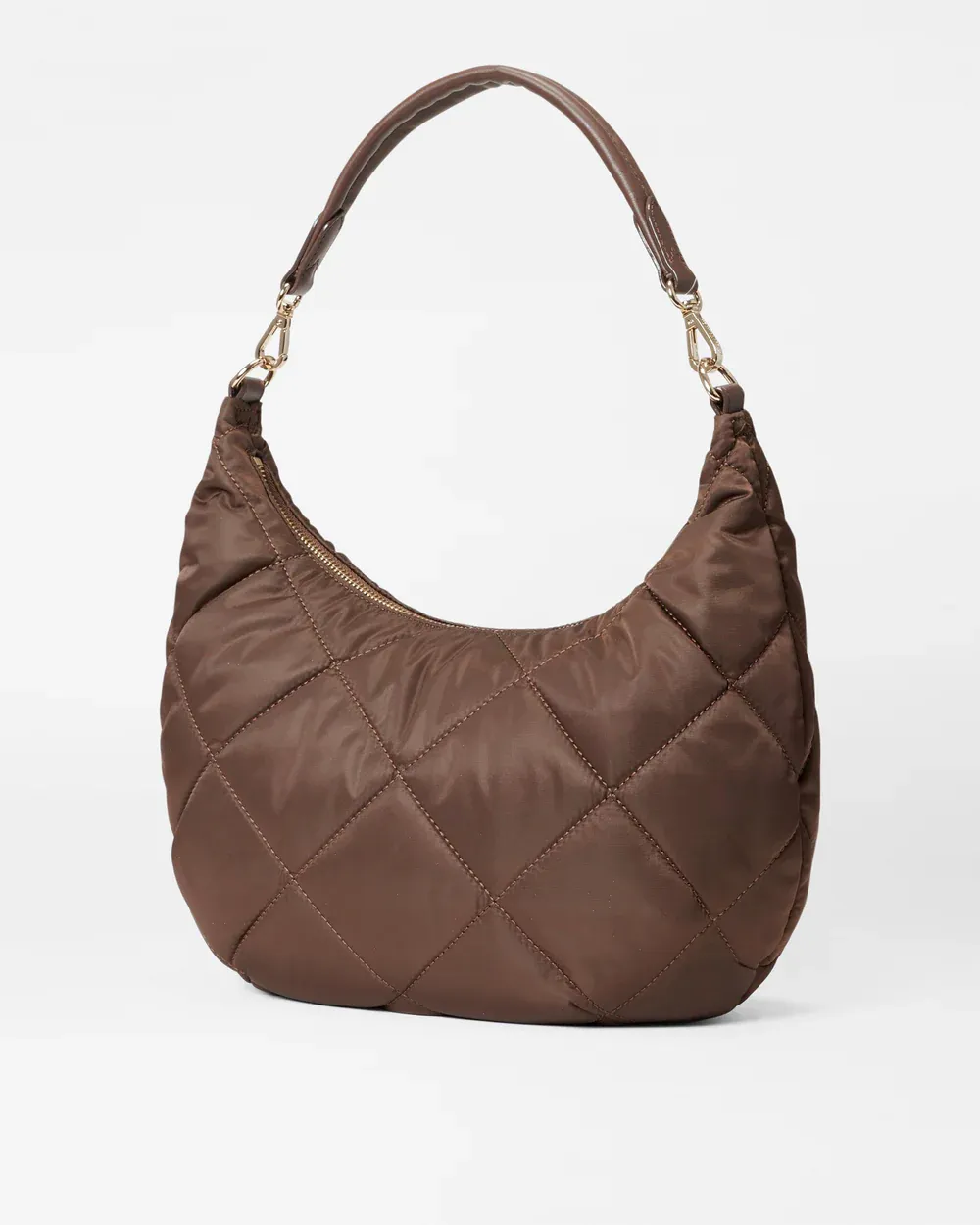 Quilted Madison Shoulder Bag | Walnut
