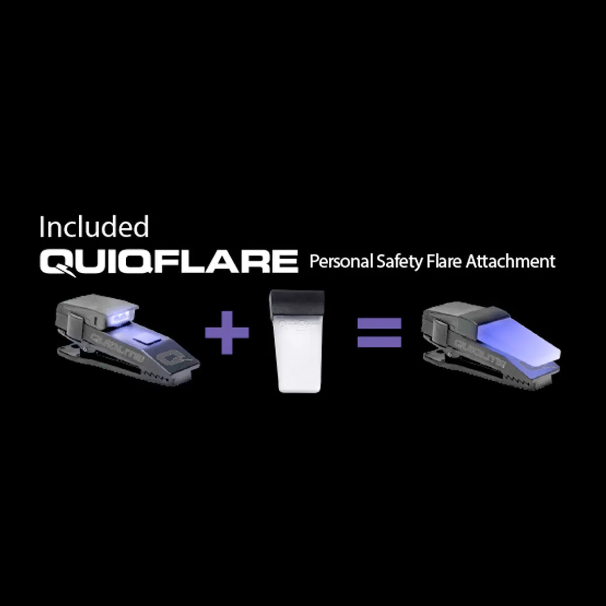 QuiqLite X USB Rechargeable Handsfree Dual LED Lighting - UV/White