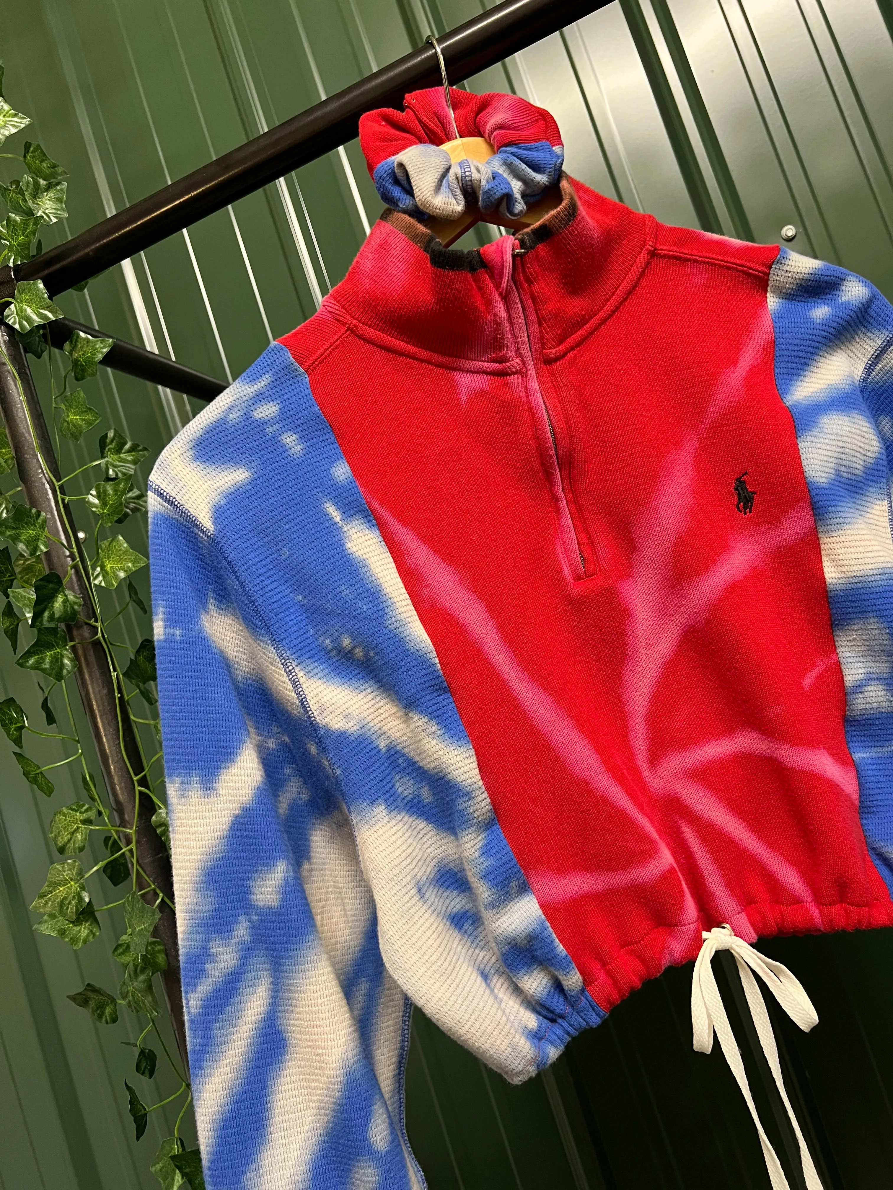 "1 of 1" Ralph Lauren Thermal Dye Scrunch Crop Set (S)
