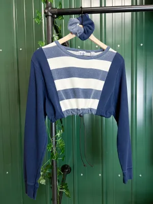 "1 of 1" Striped Thermal Sinch Crop (S/M)