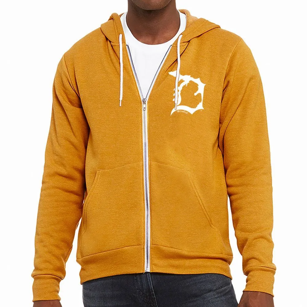 "Michigan D" Men's Full Zip Hoodie