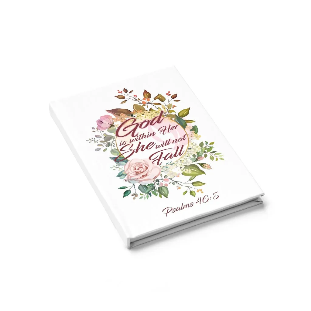 "She will not fall" Journal - Ruled Line