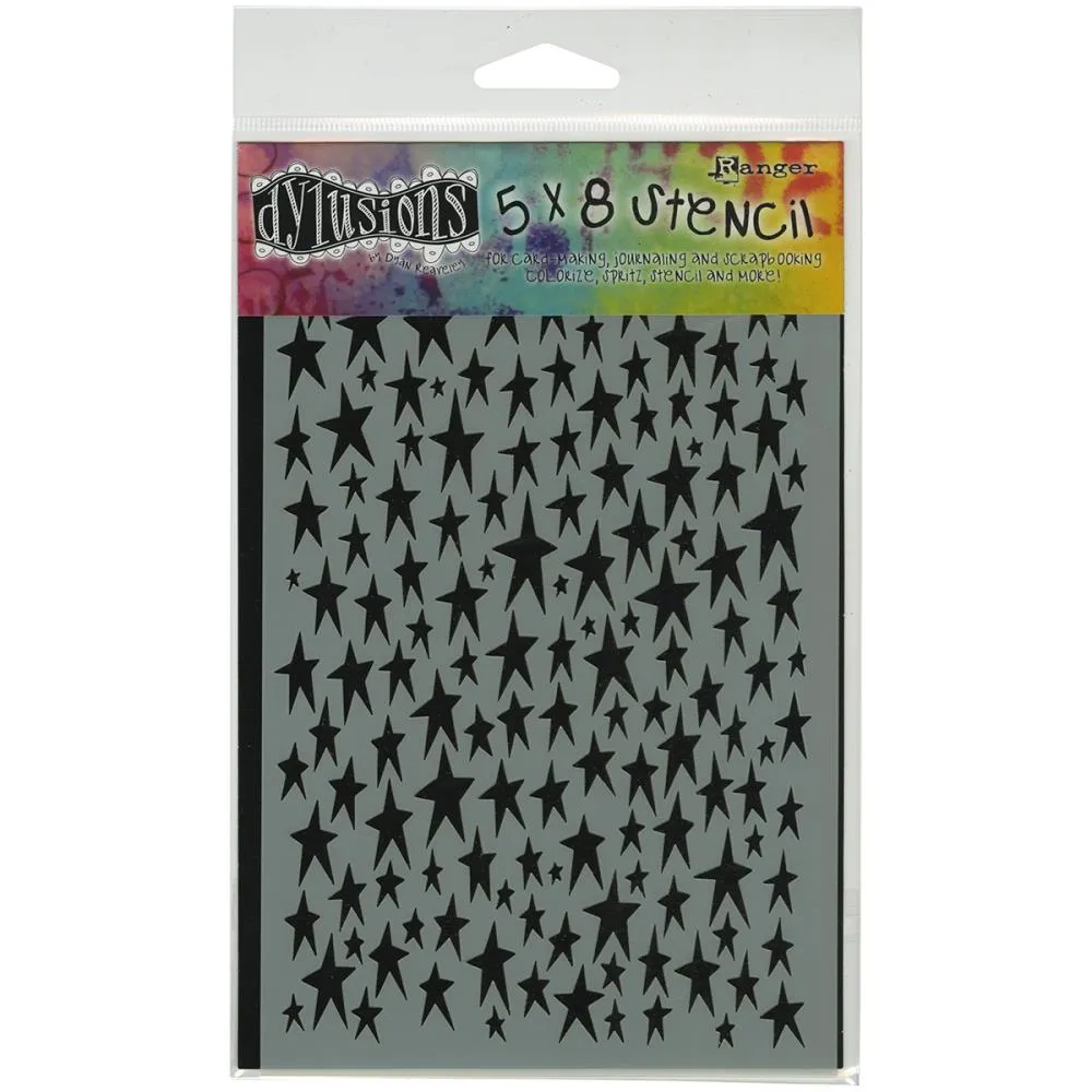 Ranger Dylusions Stencil - Stars Small