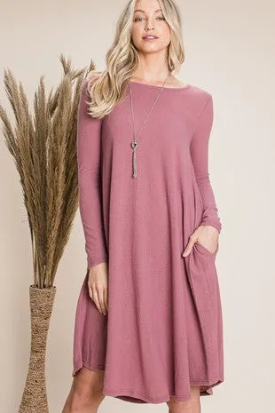 REB111 - BRUSHED DRESS