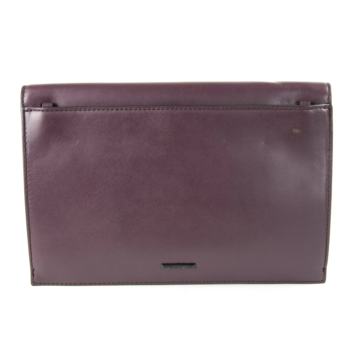 REBECCA MINKOFF Dark Cherry Multi Sofia Clutch Bag $245 NEW