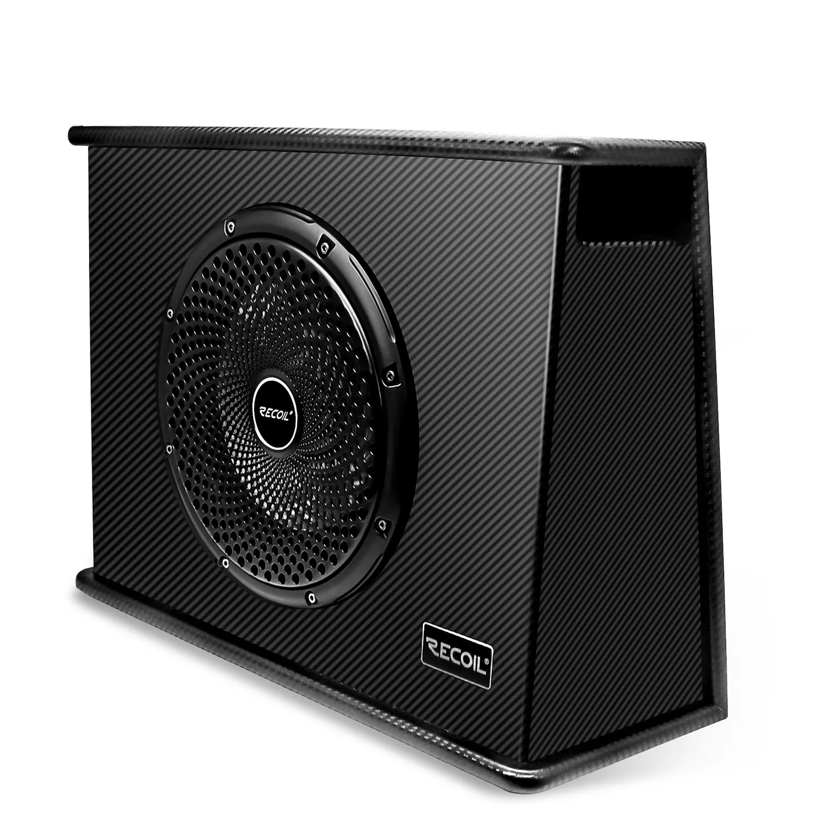 Recoil SWS12 Slim Active Ported Subwoofer 12" 600W with Wiring Kits