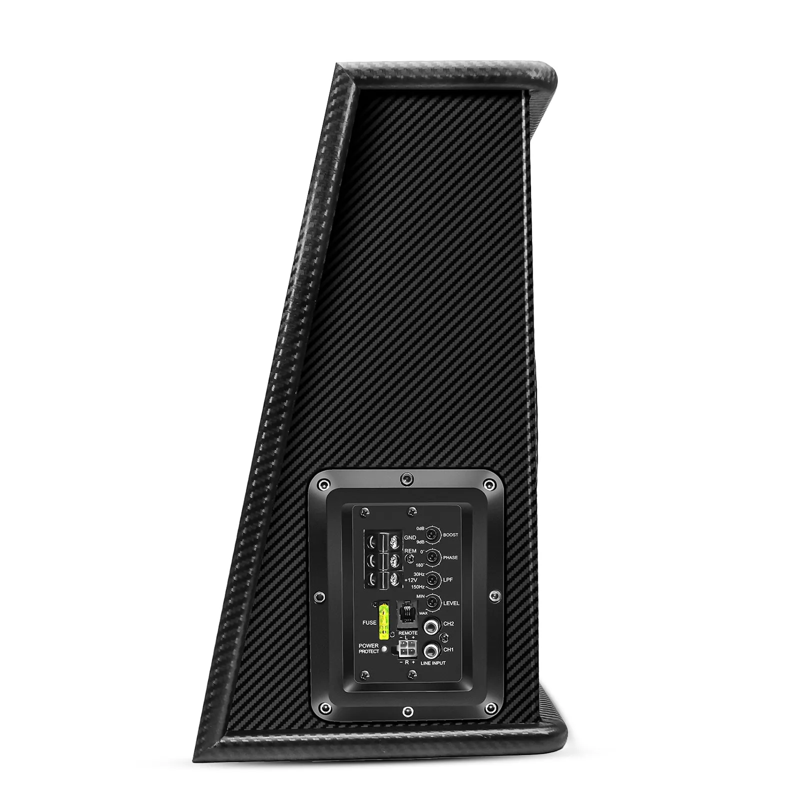 Recoil SWS12 Slim Active Ported Subwoofer 12" 600W with Wiring Kits