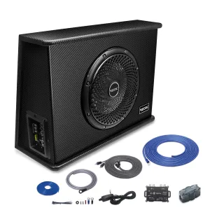 Recoil SWS12 Slim Active Ported Subwoofer 12" 600W with Wiring Kits
