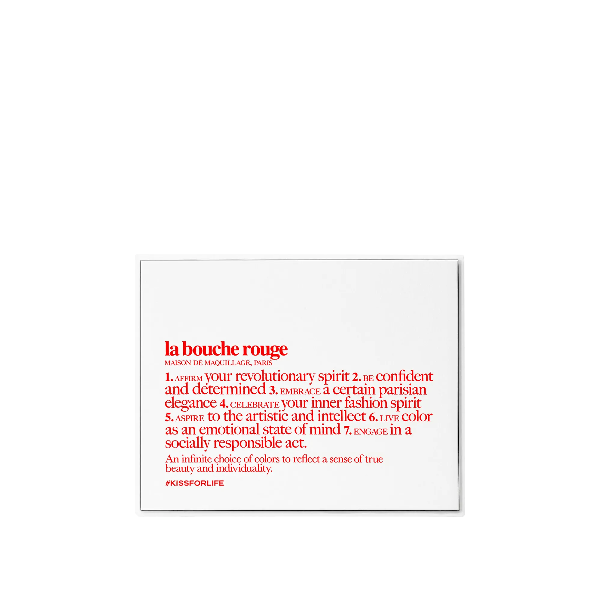 Refillable Red fine leather powder case