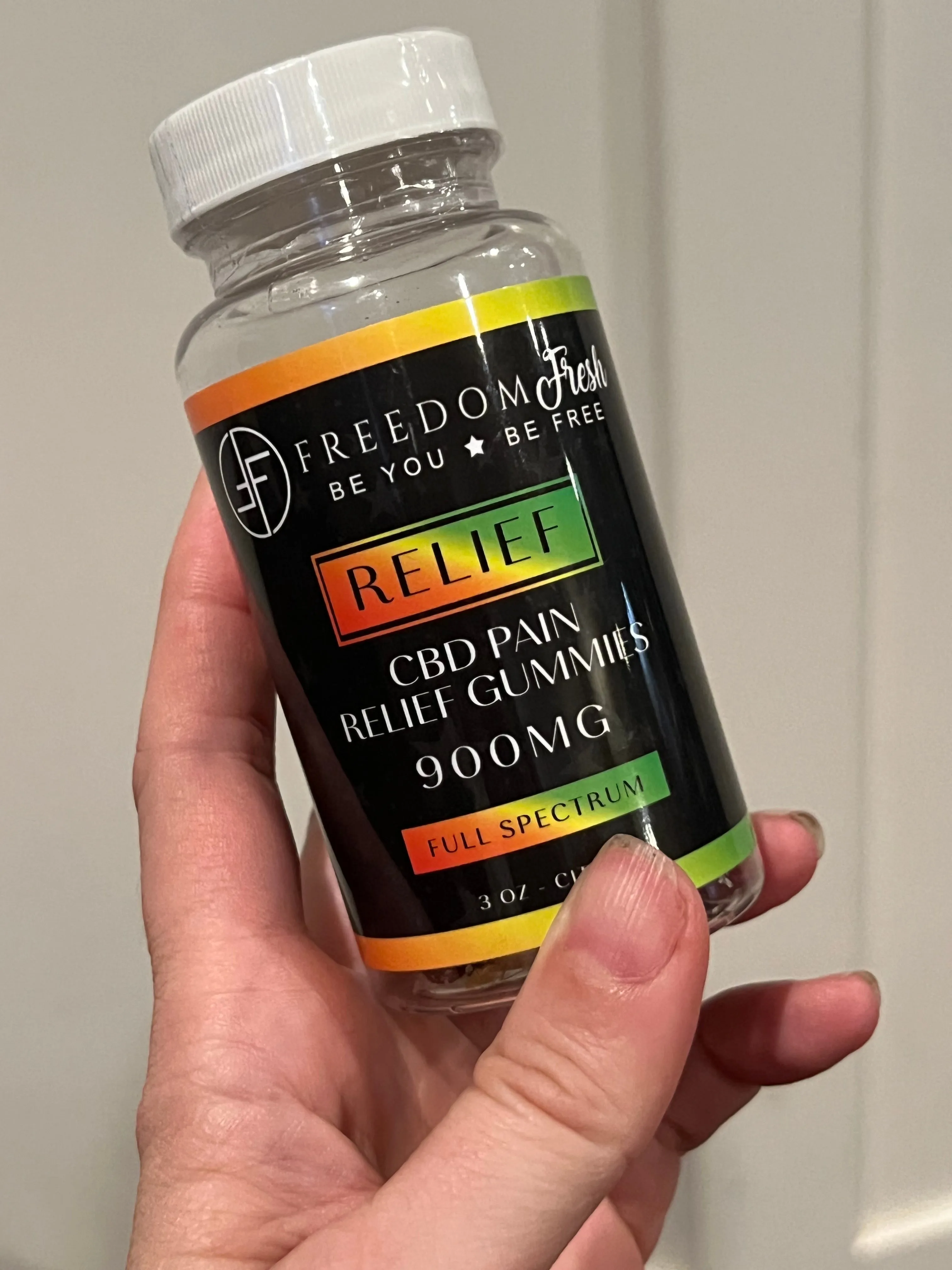 RELIEF- C.B.D Pain Relief Full Spectrum Gummies 900mg • Berry