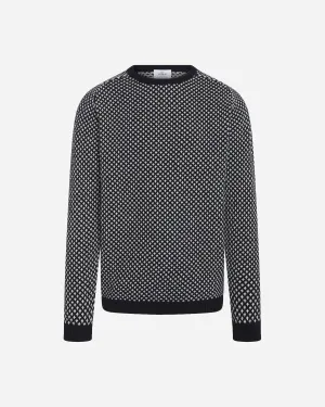 Rene Knit - Navy/Cream
