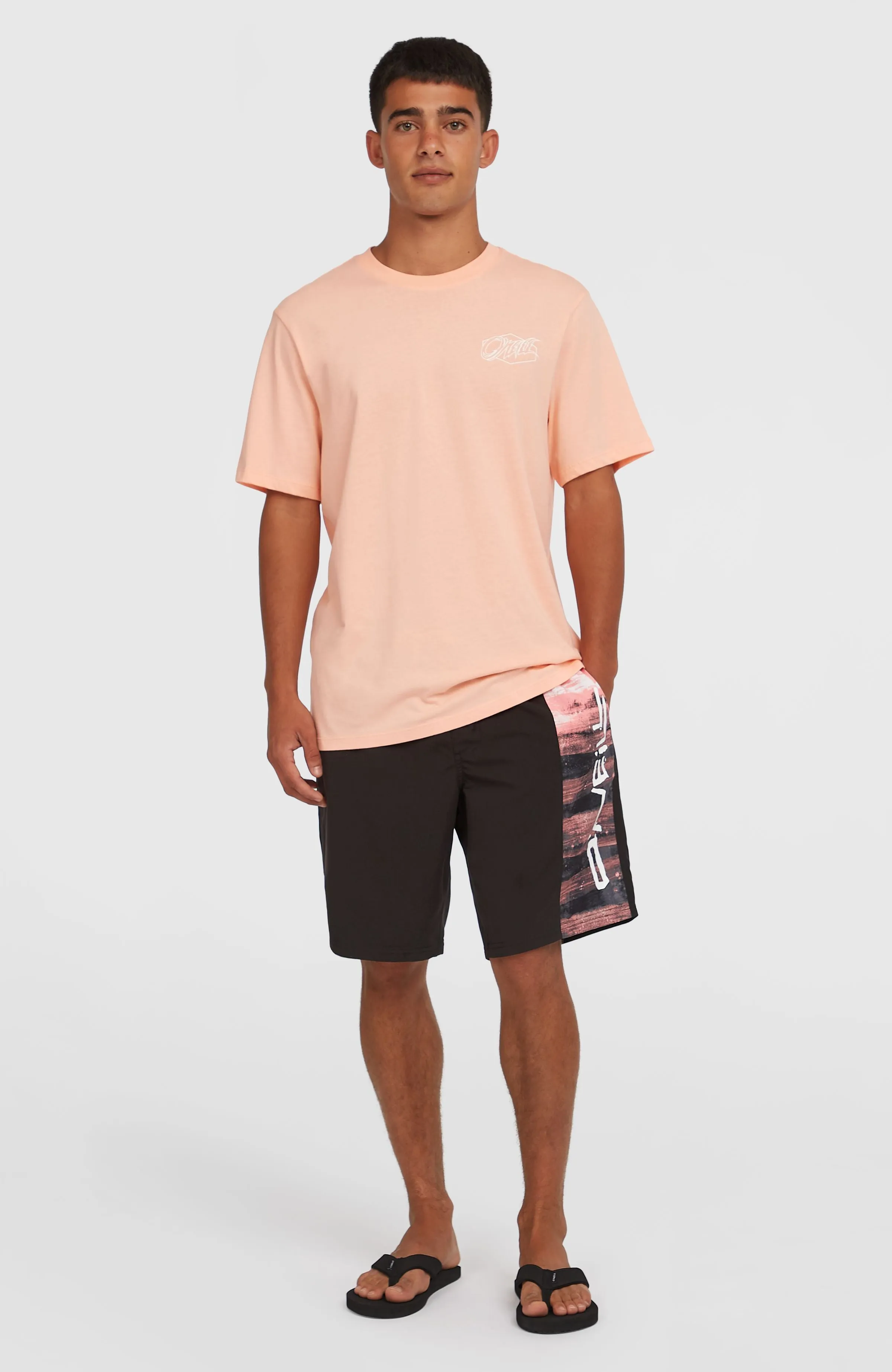 Retro 19'' Badehose | Coral Melted Texture