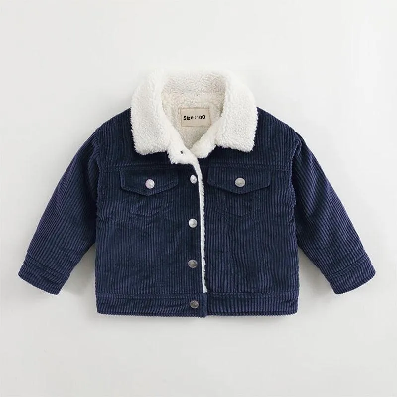 Retro Corduroy Collar Jacket