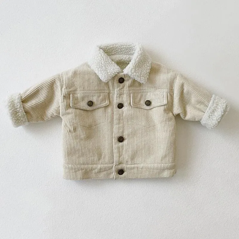 Retro Corduroy Collar Jacket