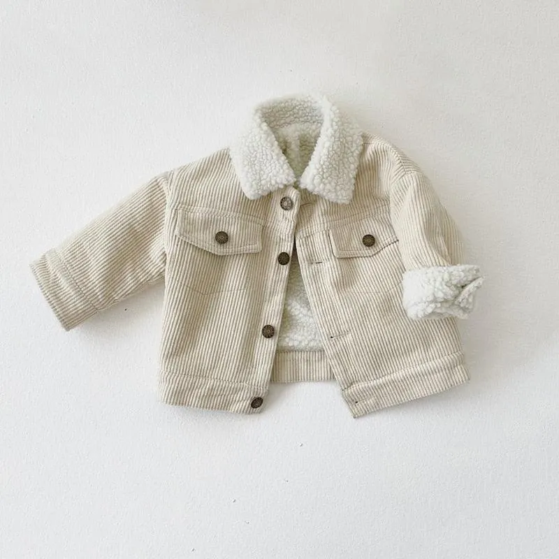 Retro Corduroy Collar Jacket