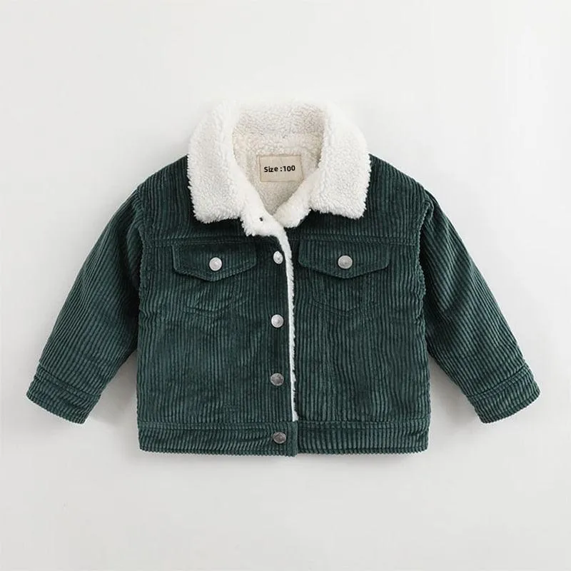 Retro Corduroy Collar Jacket