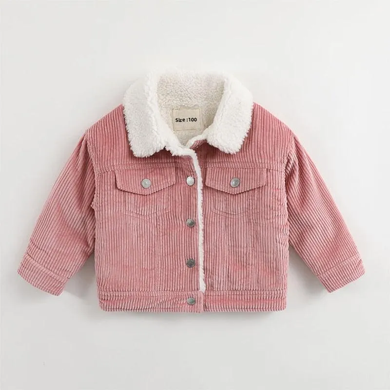 Retro Corduroy Collar Jacket