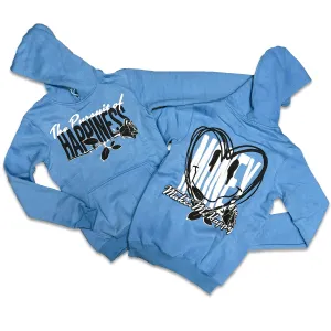 RETRO LABEL Money Makes me Happy HOODIE (RETRO 5 UNC UNIVERSITY BLUE)