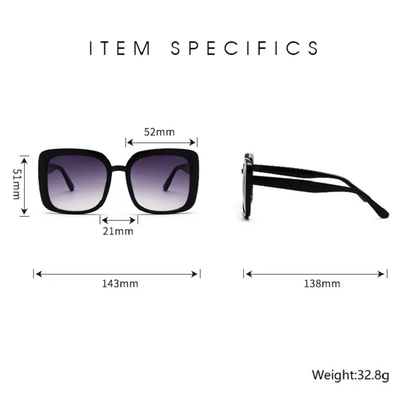 Retro Large Frame Sunglasses