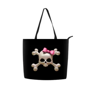 Retro Skull Tote Bag