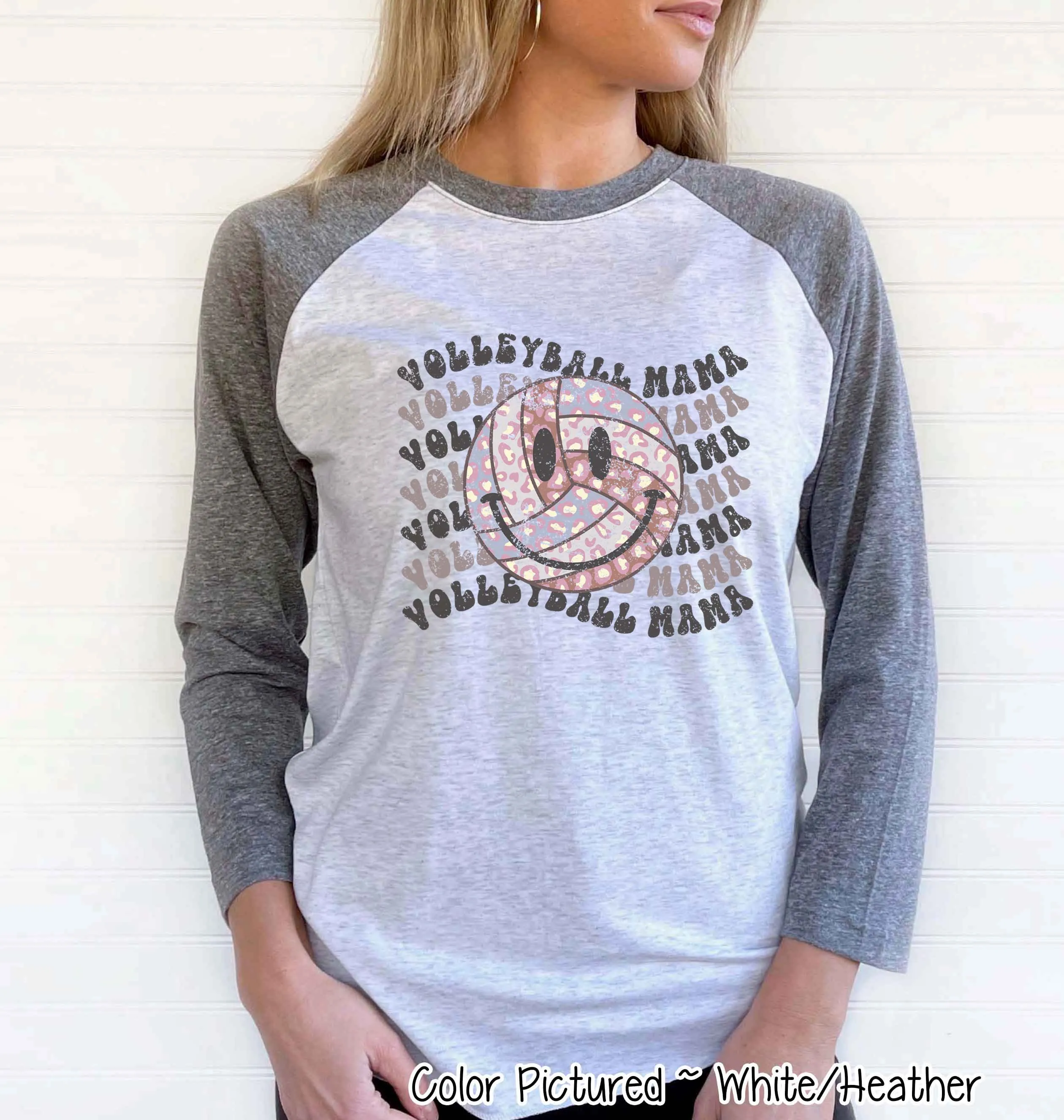 Retro Smile Volleyball Mama Tee