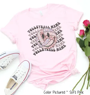 Retro Smile Volleyball Mama Tee
