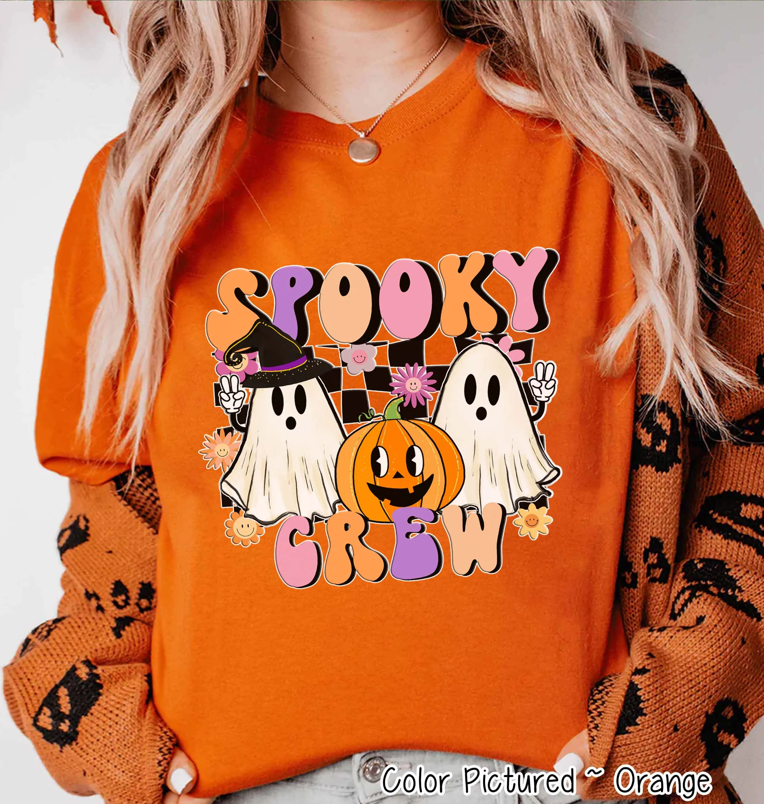 Retro Spooky Crew Halloween Tee