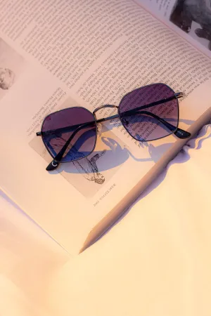 Retro Style Hexagon Square Wire Sunglasses