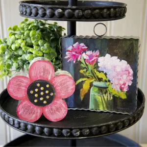 Reversible Metal Daisy Sitter