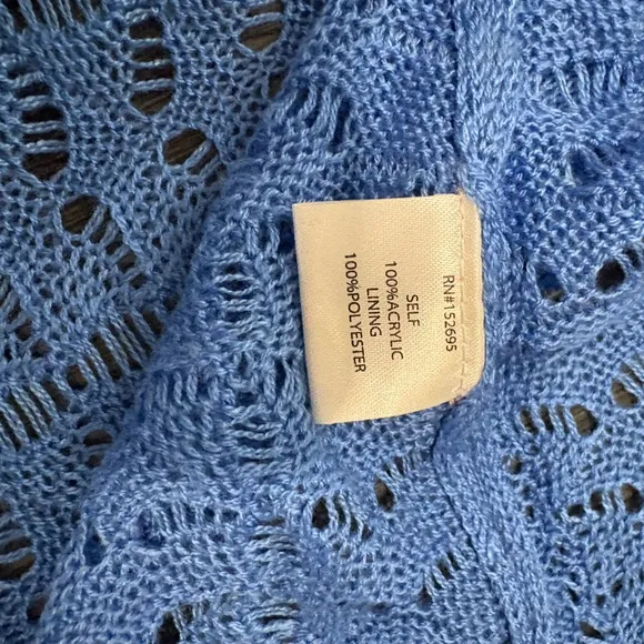 Revolve x KOKO   MASON Crochet Knit Tiered Ombré Maxi Sweater Dress Size Small