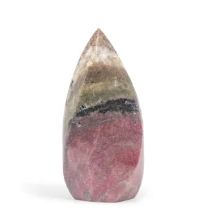 Rhodonite 6.25 Inch 2.17lb Polished Free Form Crystal - Brazil