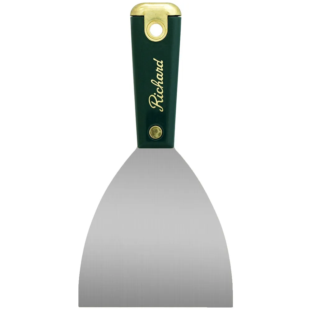 Richard Flexible Wall Scraper Stainless With Brass-plated Stainless Steel Head