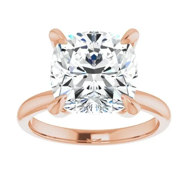 Rose Cushion Engagement Ring Setting